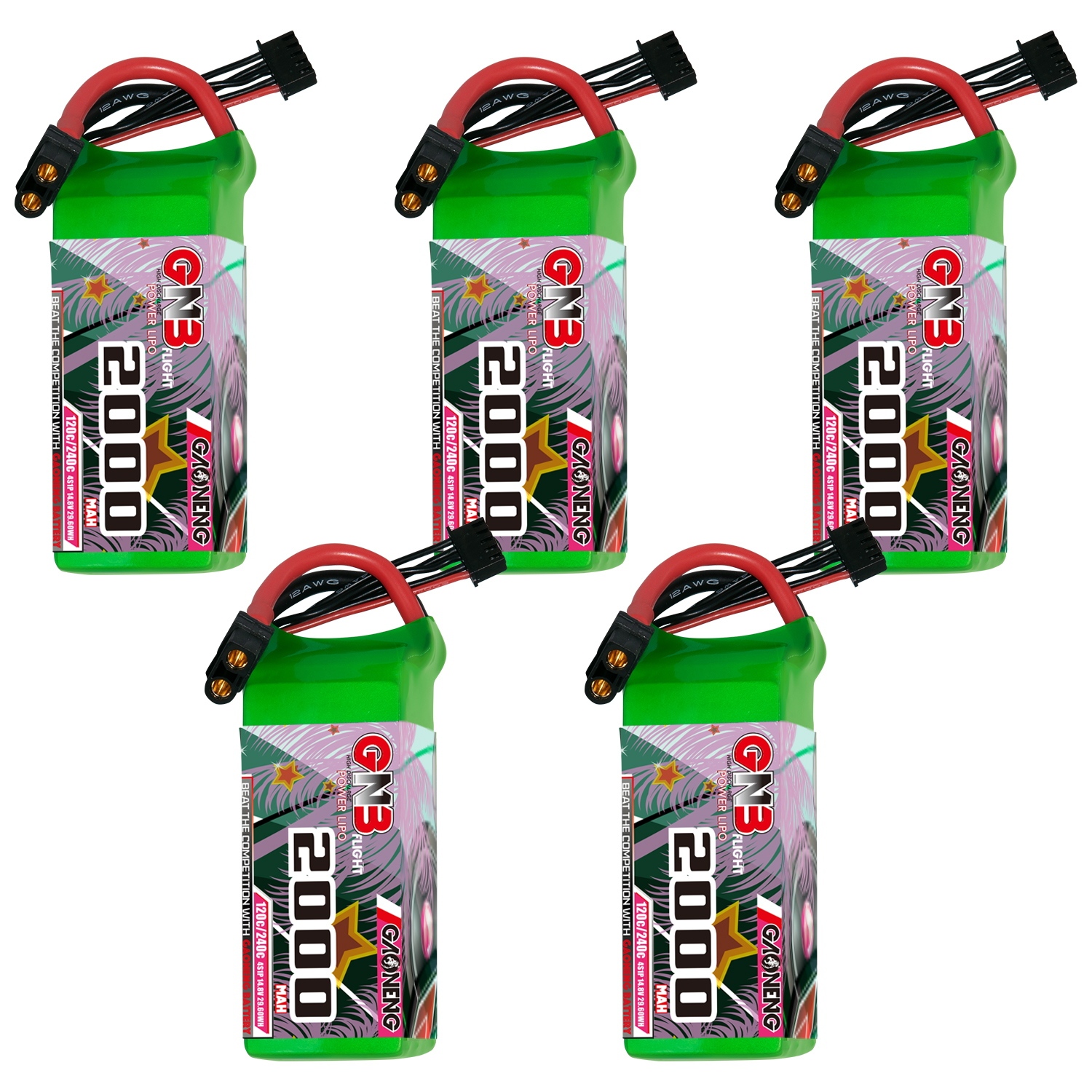 GAONENG GNB 4S 14.8V 2000mAh 120C XT60 LiPo Battery