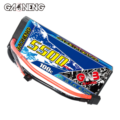 GAONENG GNB 2S 7.4V 5500mAh 100C Cabled Hard Case LiPo Battery XT60