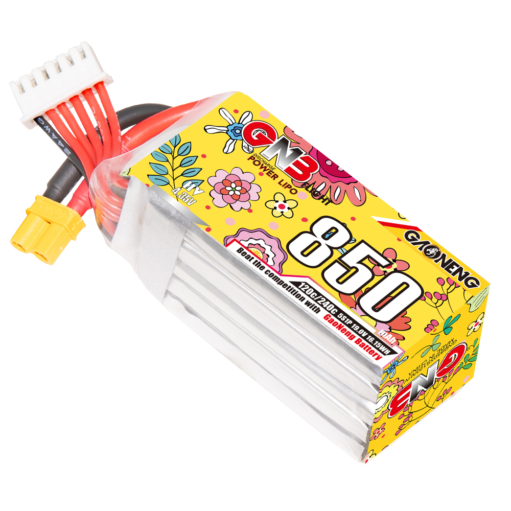 GAONENG GNB LiHV 5S 19V 850mAh 120C XT30 LiPo Battery
