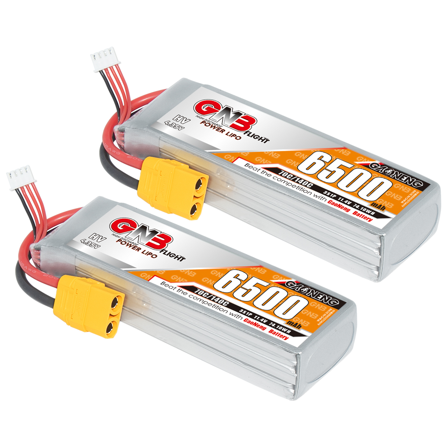 GAONENG GNB HV 3S 11.4V 6500mAh 70C LiPo Battery XT90