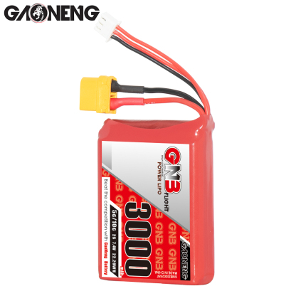2PCS - GAONENG GNB 2S 7.4V 3000mAh 5C LiPo Battery XT60