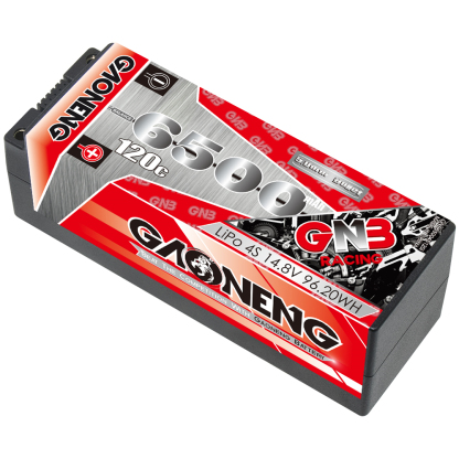 1PC - GAONENG GNB 4S 14.8V 6500mAh 120C 5mm Bullet Hard Case LiPo Battery T-PLUG