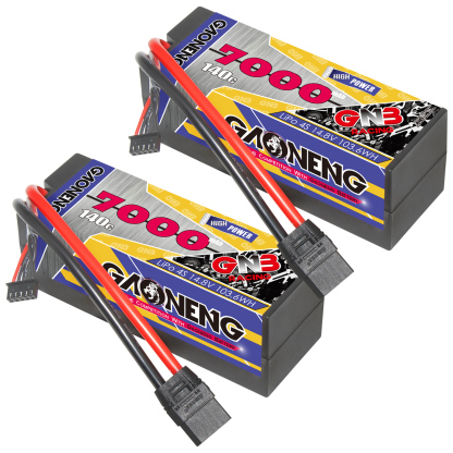 GAONENG GNB 4S 14.8V 7000mAh 140C Cabled Hard Case LiPo Battery XT90