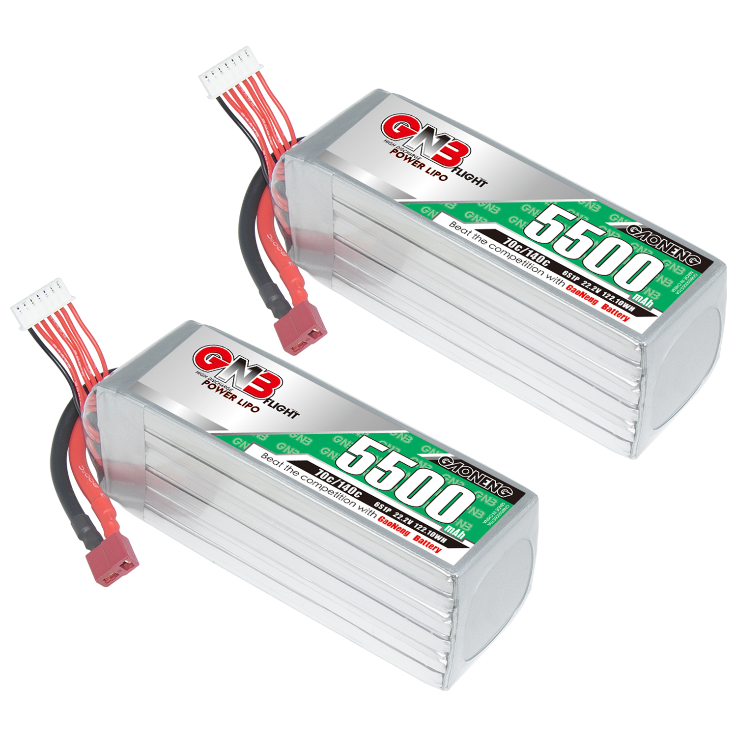 GAONENG GNB 6S 22.2V 5500mAh 70C LiPo Battery T-PLUG