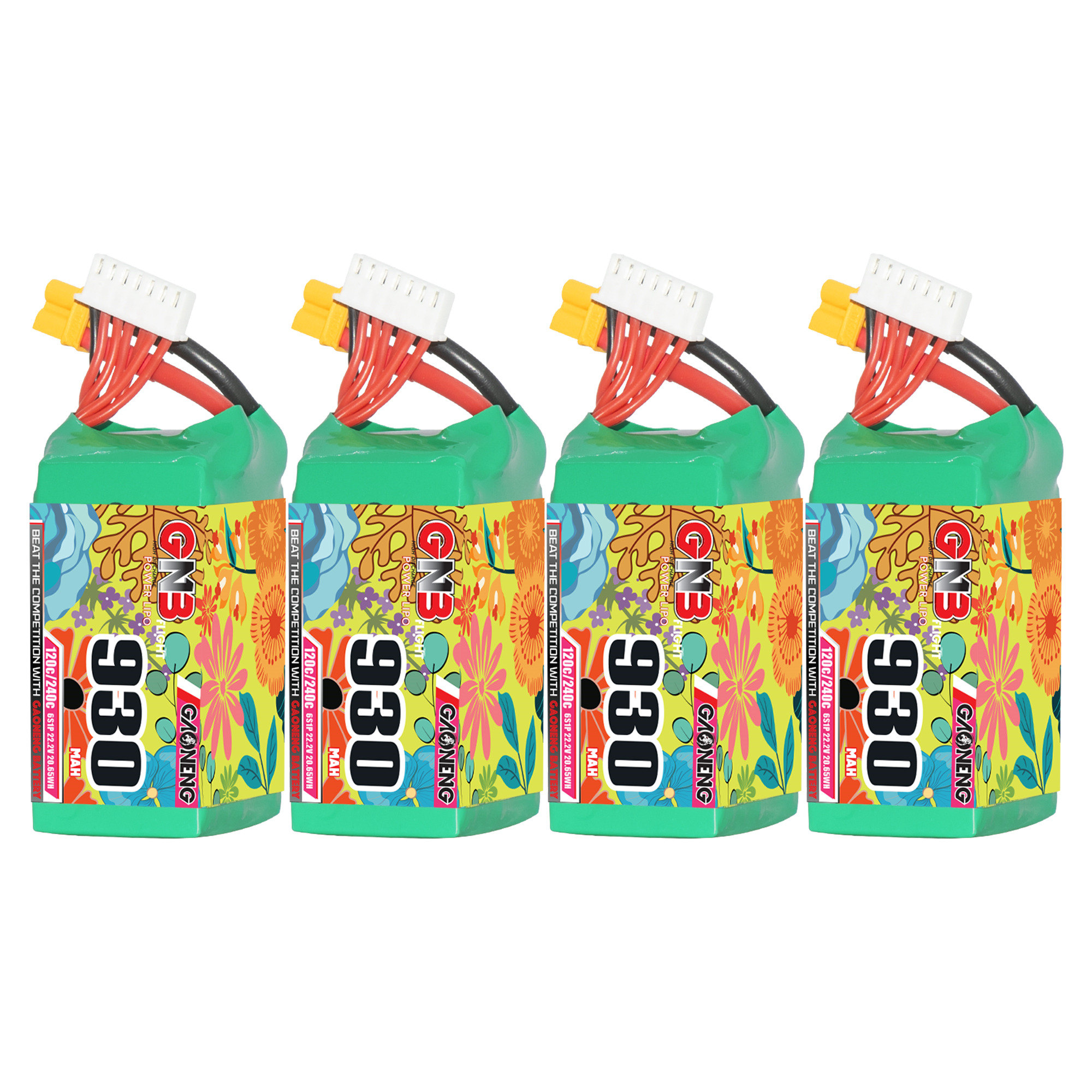 GAONENG GNB 6S 22.2V 930mAh 120C XT30 Connector LiPo Battery