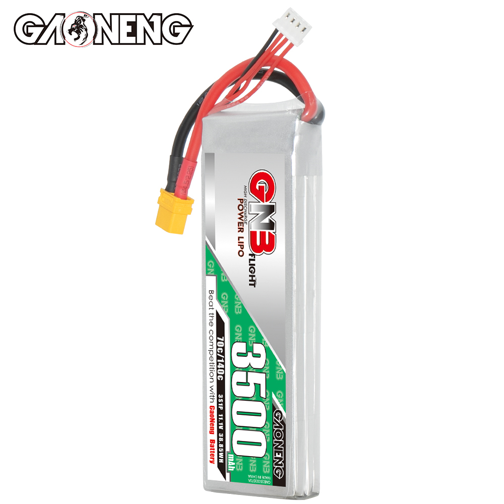 1PC - GAONENG GNB 3S 11.1V 3500mAh 70C LiPo Battery XT60