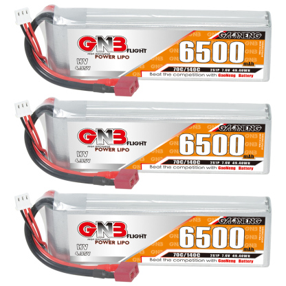 GAONENG GNB HV 2S 7.6V 6500mAh 70C LiPo Battery T-PLUG