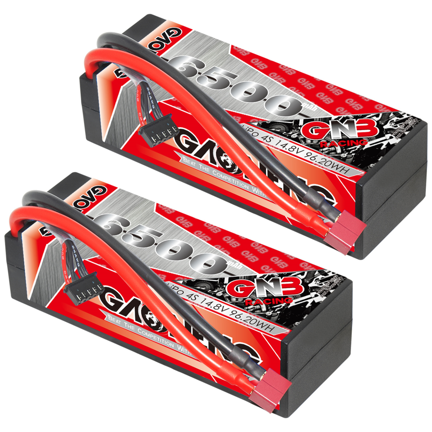 GAONENG GNB 4S 14.8V 6500mAh 120C Cabled Hard Case LiPo Battery T-PLUG