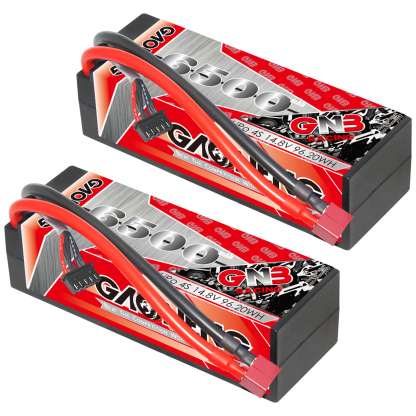 GAONENG GNB 4S 14.8V 6500mAh 120C Cabled Hard Case LiPo Battery T-PLUG
