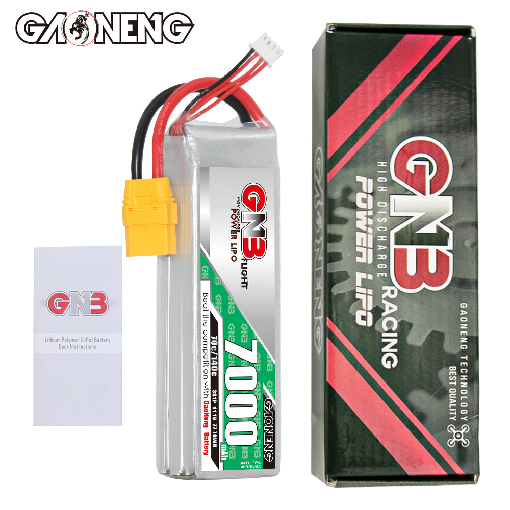 GAONENG GNB 3S 11.1V 7000mAh 70C LiPo Battery XT90
