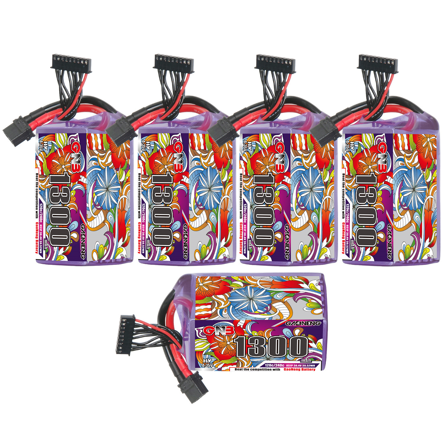 GAONENG GNB LiHV 8S 30.4V 1300mAh 120C XT60 LiPo Battery