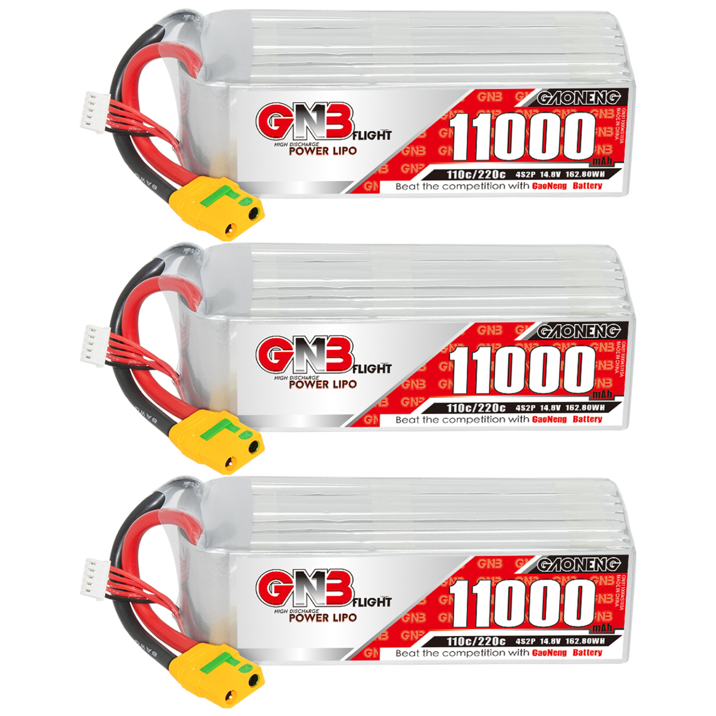 GAONENG GNB 4S 14.8V 11000mAh 11AH 110C RC LiPo Battery XT90S Anti Spark