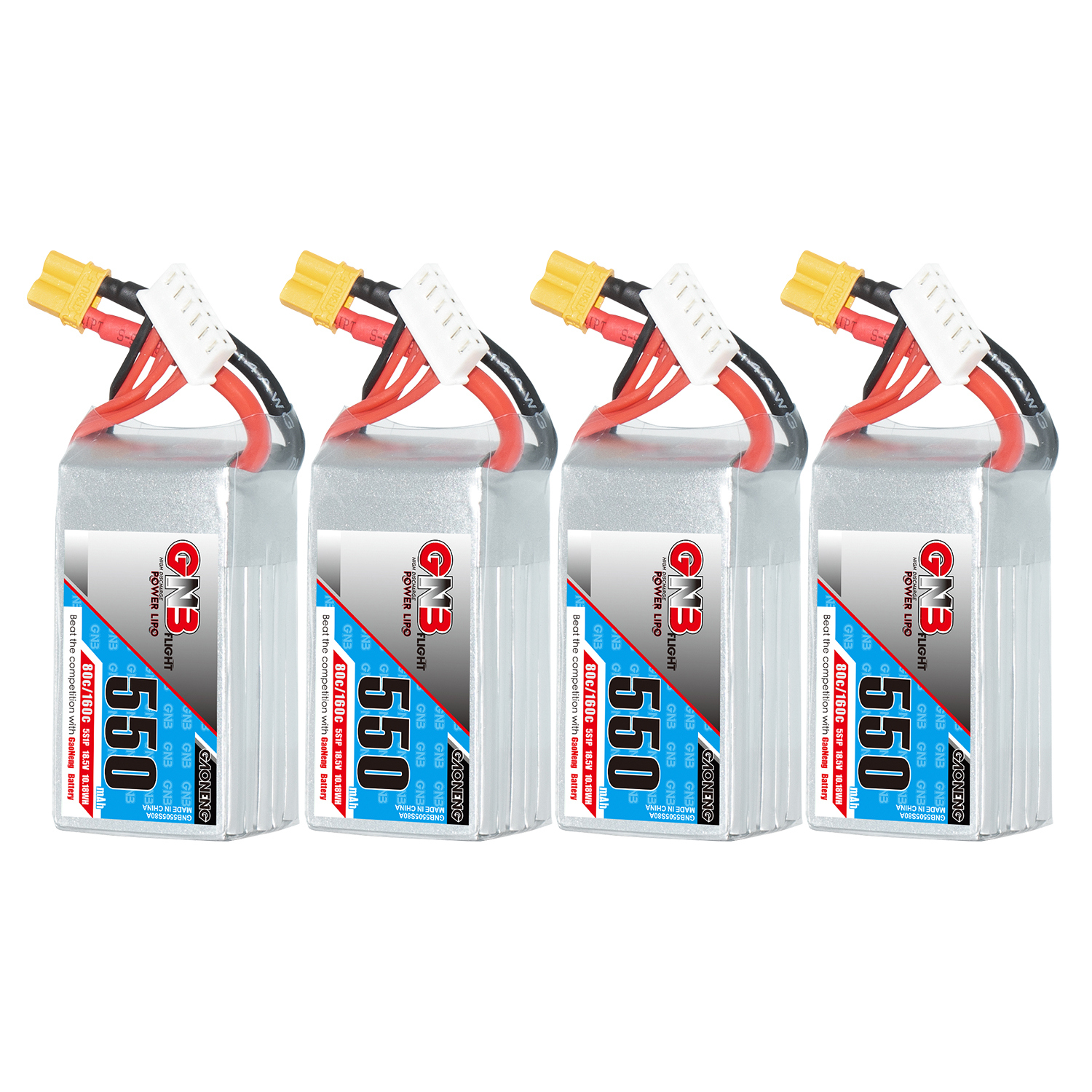 GAONENG GNB 5S 18.5V 550mAh 80C XT30 LiPo Battery Square Type