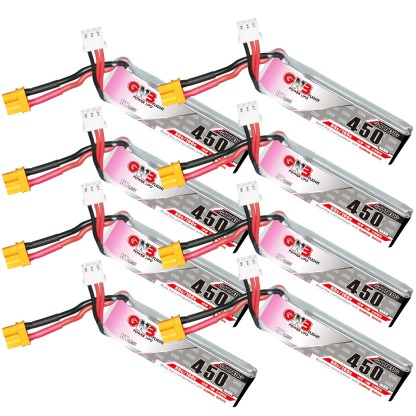 GAONENG GNB LiHV 2S 7.6V 450mAh 80C XT30 LiPo Battery