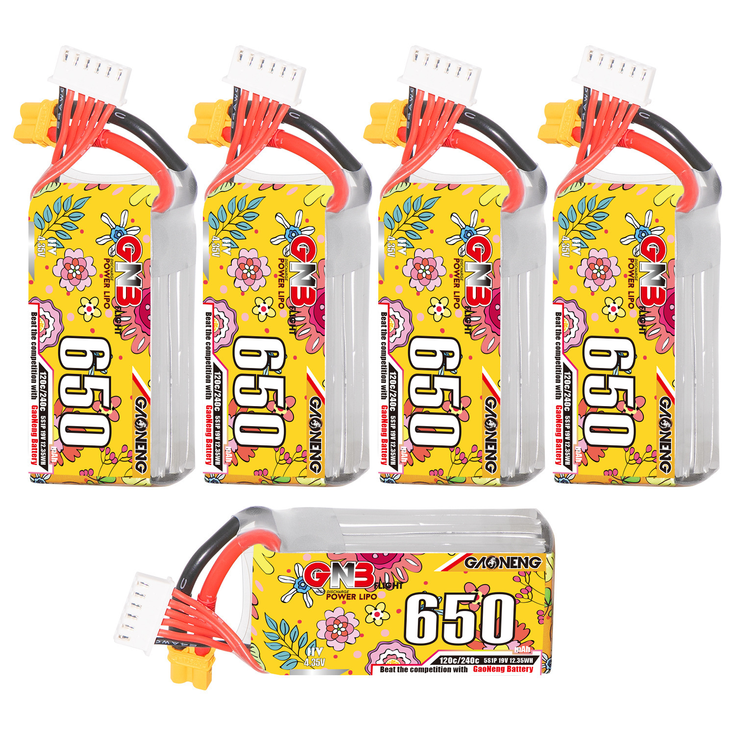GAONENG GNB LiHV 5S 19V 650mAh 120C XT30 HV LiPo Battery