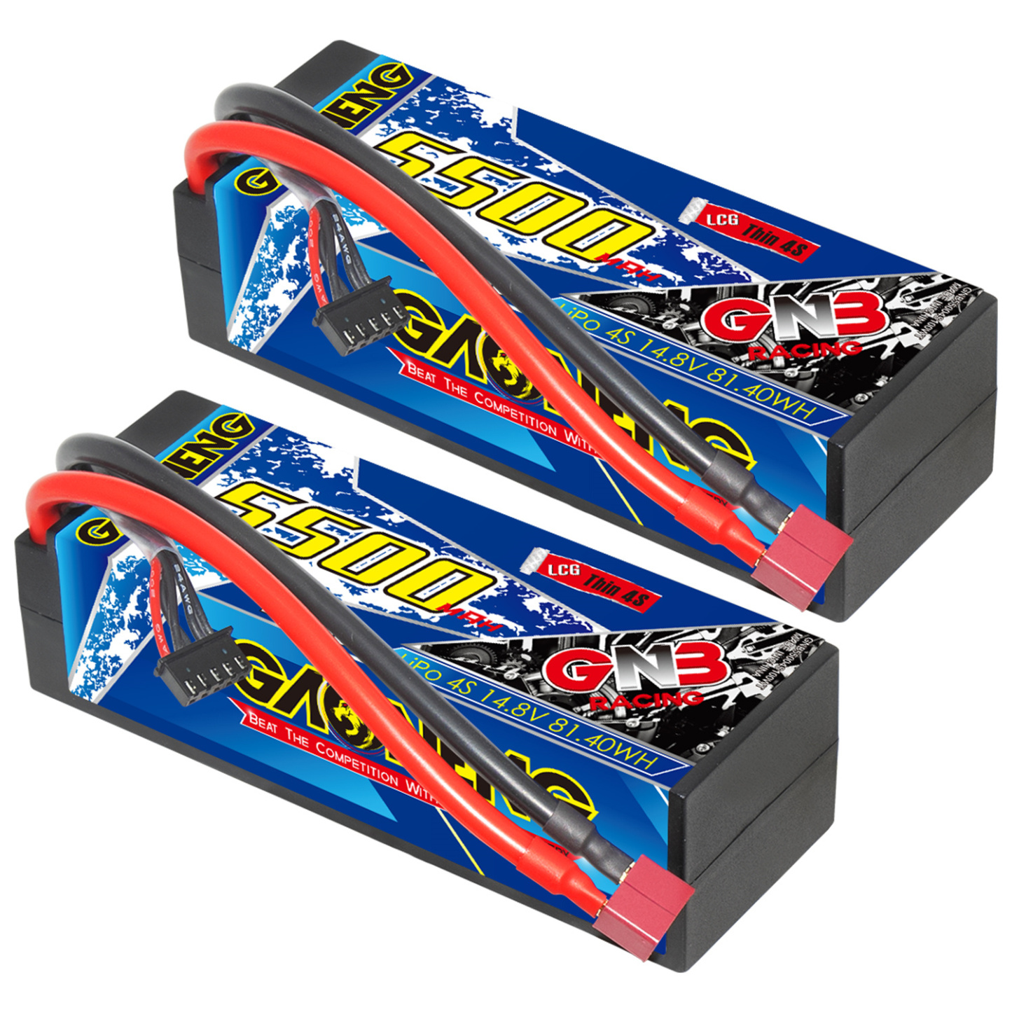 GAONENG GNB 4S 14.8V 5500mAh 100C Cabled 4S LCG Hard Case LiPo Battery T-PLUG