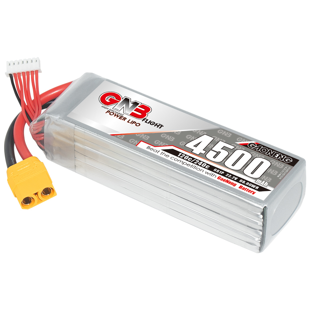 GAONENG GNB 6S 22.2V 4500mAh 120C LiPo Battery XT90