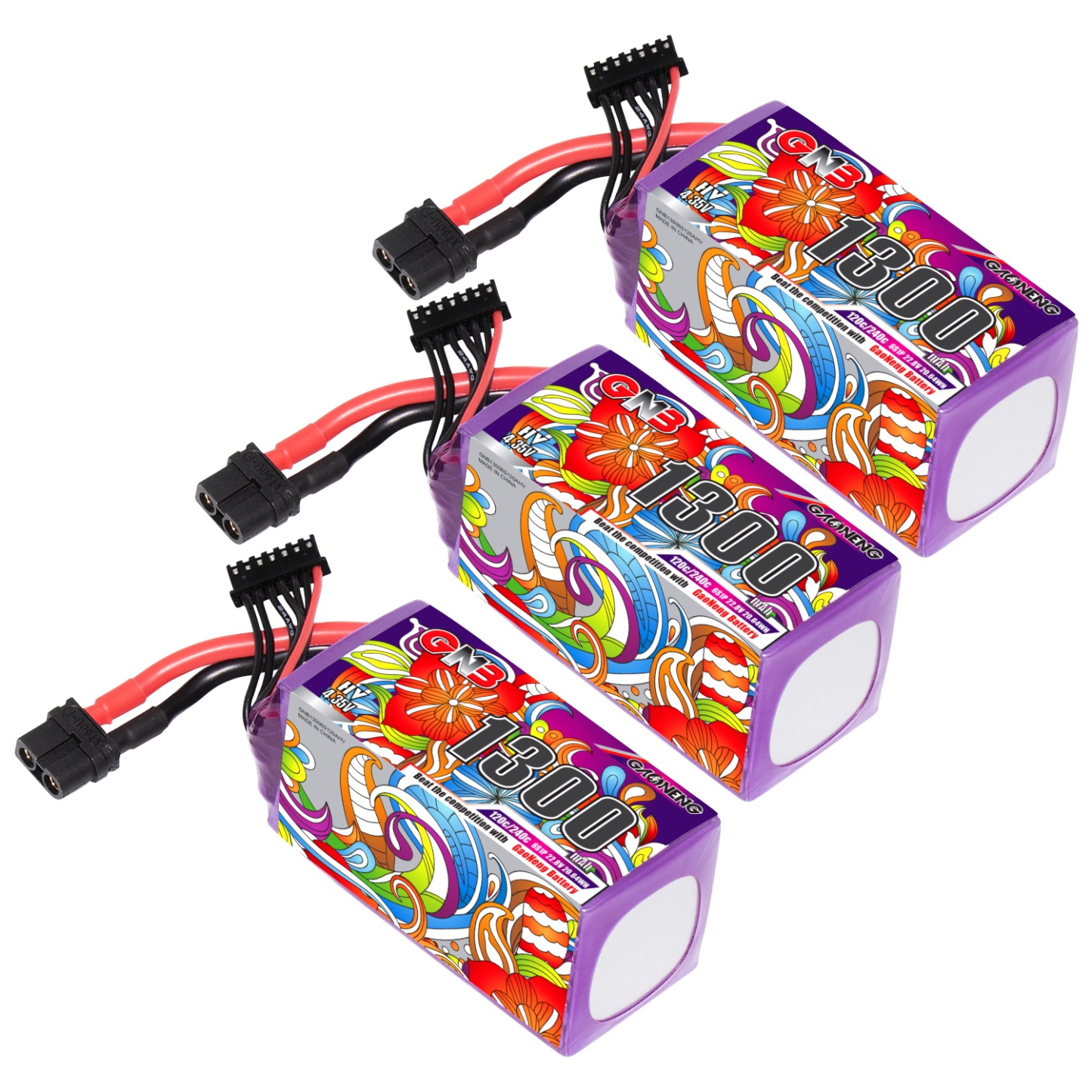 GAONENG GNB LiHV 6S 22.8V 1300mAh 120C XT60 LiPo Battery