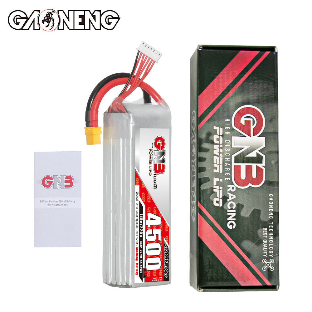 GAONENG GNB 6S 22.2V 4500mAh 110C LiPo Battery XT60