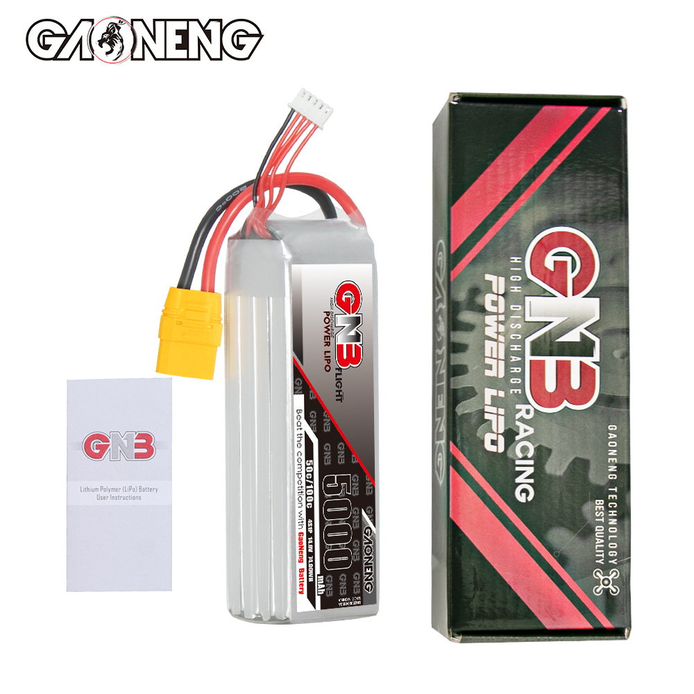 GAONENG GNB 4S 14.8V 5000mAh 50C LiPo Battery XT90