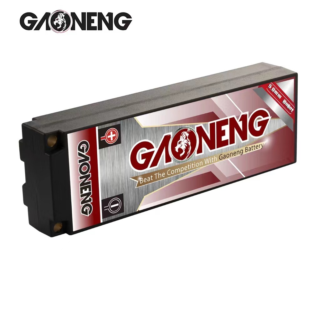 2PCS - GAONENG GNB 2S 7.4V 6000mAh 140C Hard Case LiPo Battery XT60