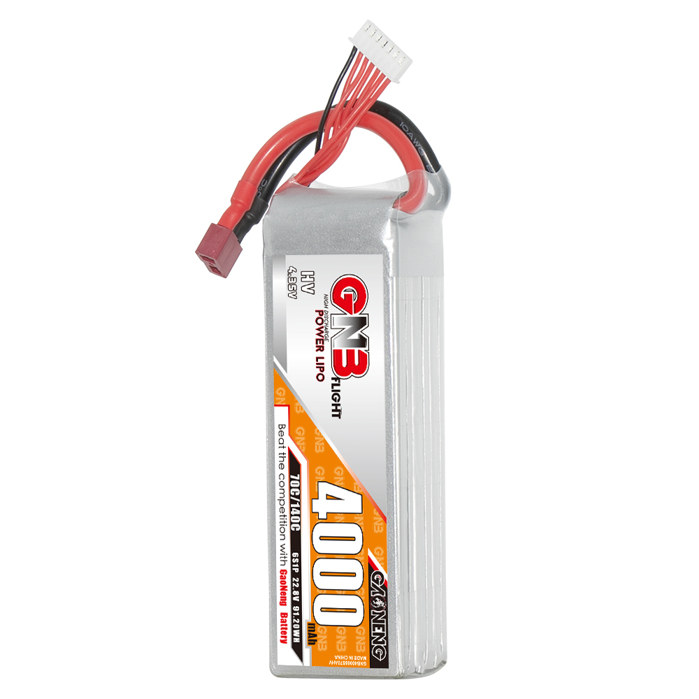 GAONENG GNB LiHV 6S 22.8V 4000mAh 70C LiPo Battery T-PLUG