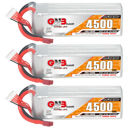 GAONENG GNB LiHV 6S 22.8V 4500mAh 70C LiPo Battery T-PLUG