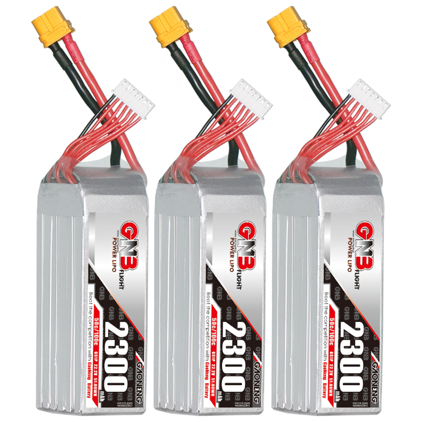 GAONENG GNB 6S 22.2V 2300mAh 50C XT60 LiPo Battery
