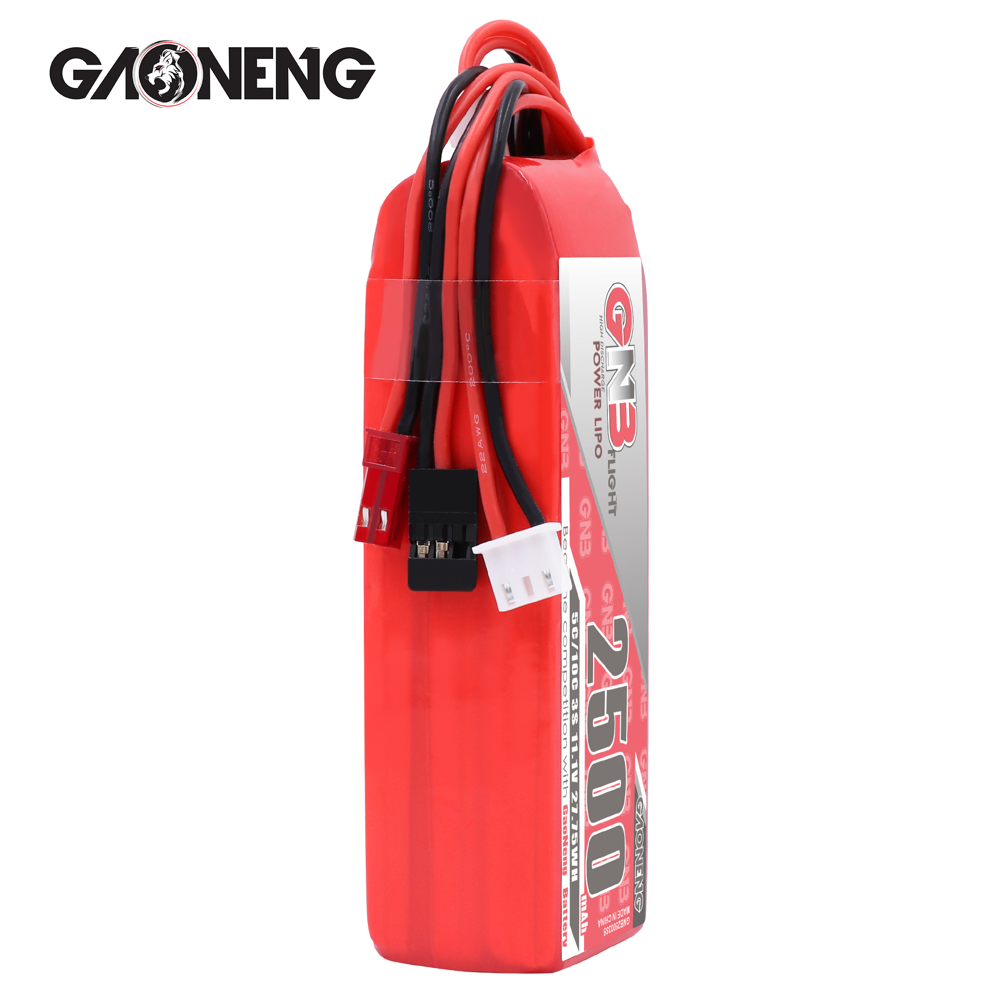 2PCS - GAONENG GNB 3S 11.1V 2500mAh 5C LiPo Battery for X9D and old 2019 X9D plus