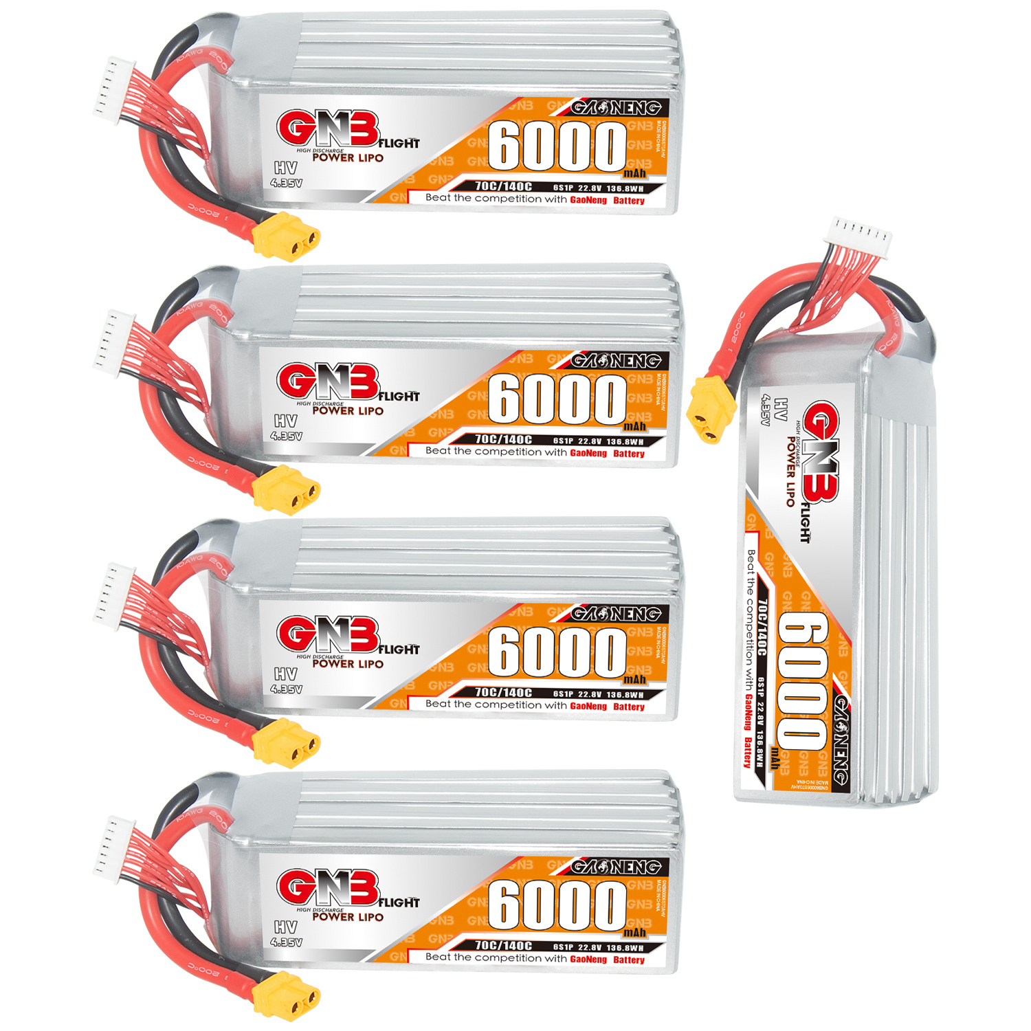 GAONENG GNB HV 6S 22.8V 6000mAh 70C LiPo Battery XT60