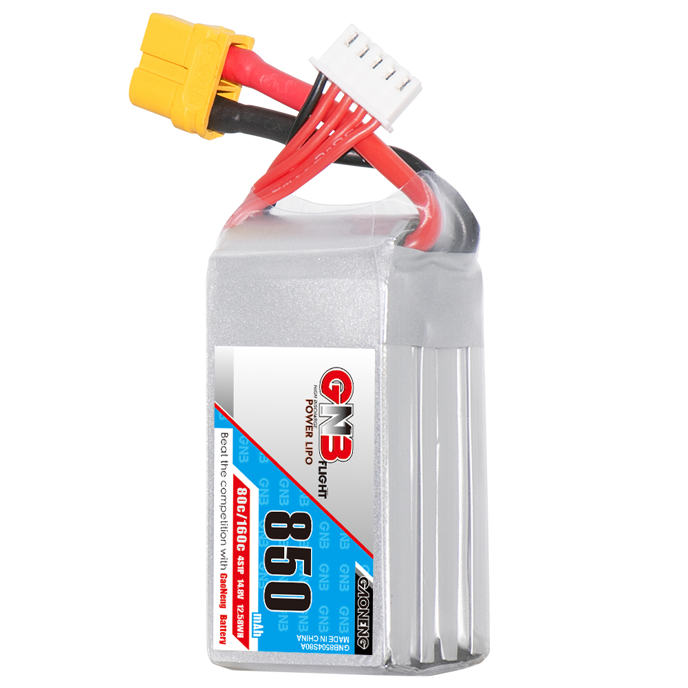 GAONENG GNB 4S 14.8V 850mAh 80C XT60 LiPo Battery