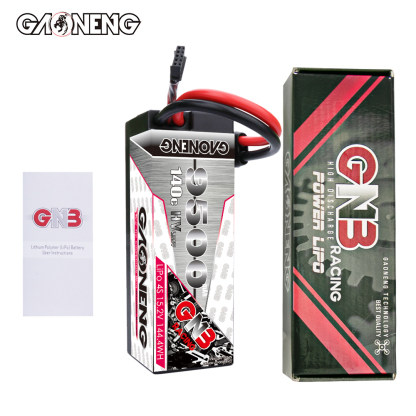 GAONENG GNB LiHV 4S 15.2V 9500mAh 140C Cabled Hard Case LiPo Battery XT90