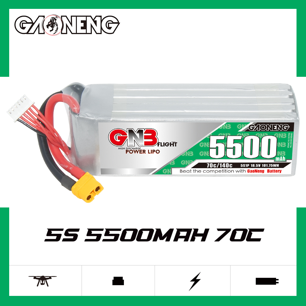 GAONENG GNB 5S 18.5V 5500mAh 70C XT60 LiPo Battery