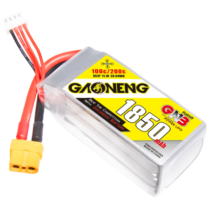2PCS - GAONENG GNB 3S 11.1V 1850mAh 100C XT60 LiPo Battery