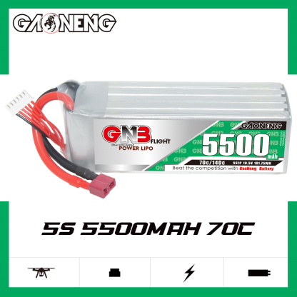 GAONENG GNB 5S 18.5V 5500mAh 70C T-PLUG RC LiPo Battery