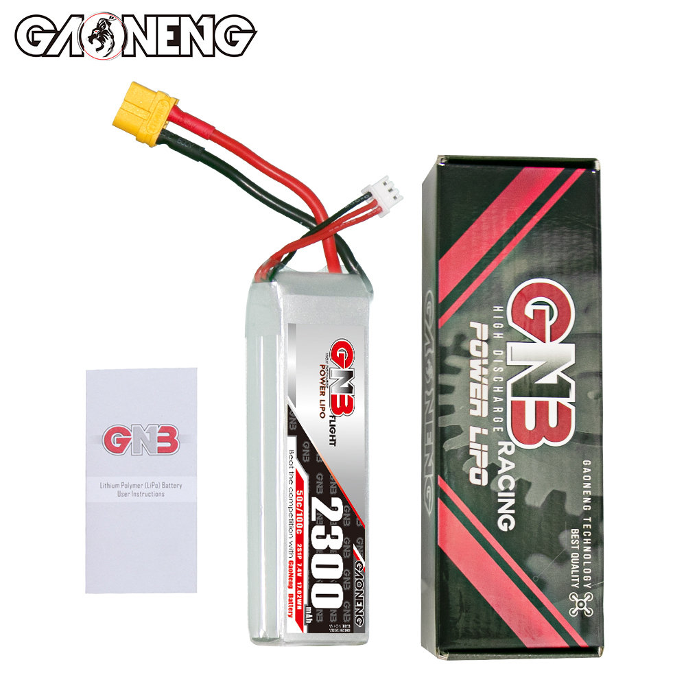 GAONENG GNB 2S 7.4V 2300mAh 50C LiPo Battery XT60 Connector