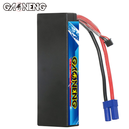 1PC - GAONENG GNB 2S 7.4V 5500mAh 100C Cabled Hard Case LiPo Battery EC5
