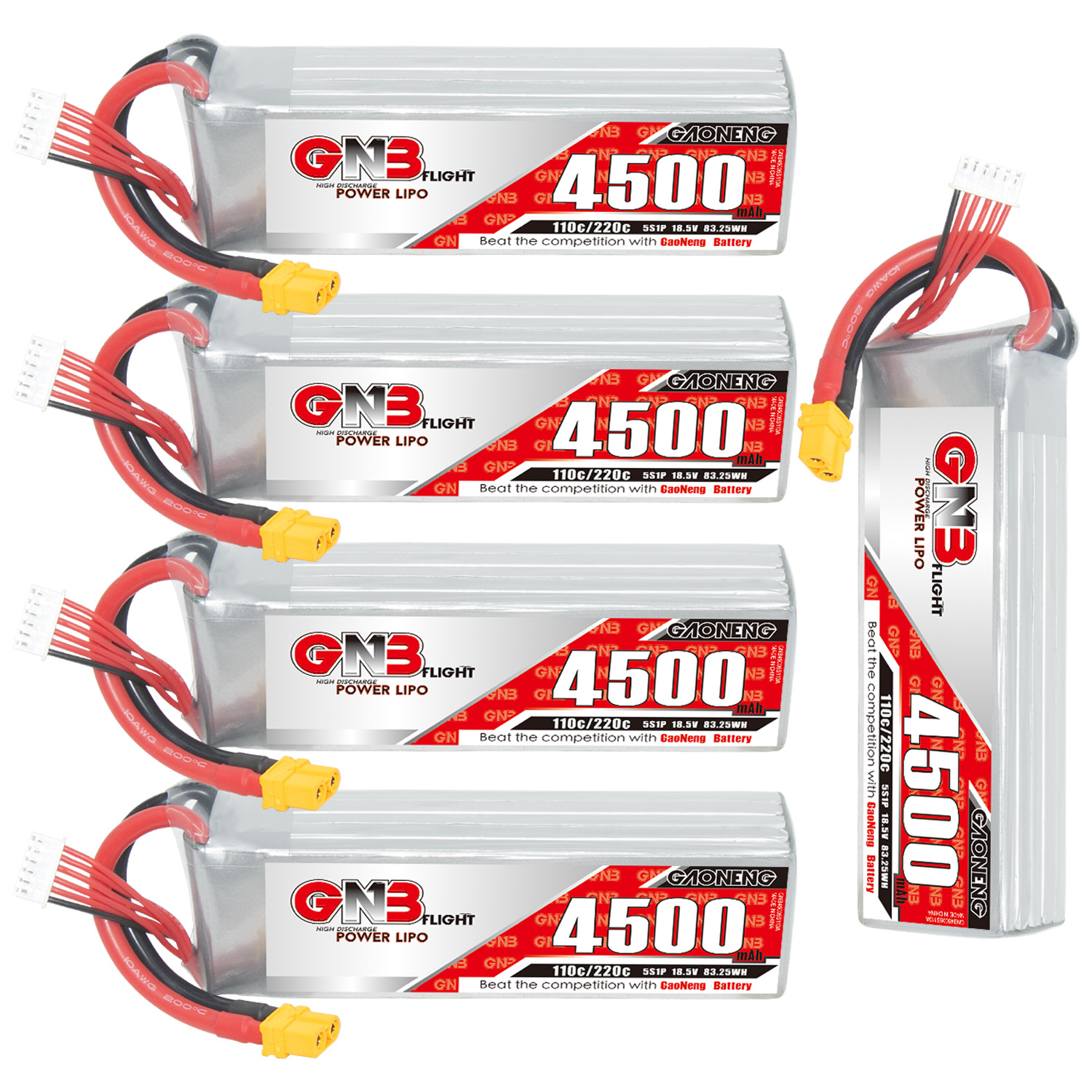 GAONENG GNB 5S 18.5V 4500mAh 110C LiPo Battery XT60