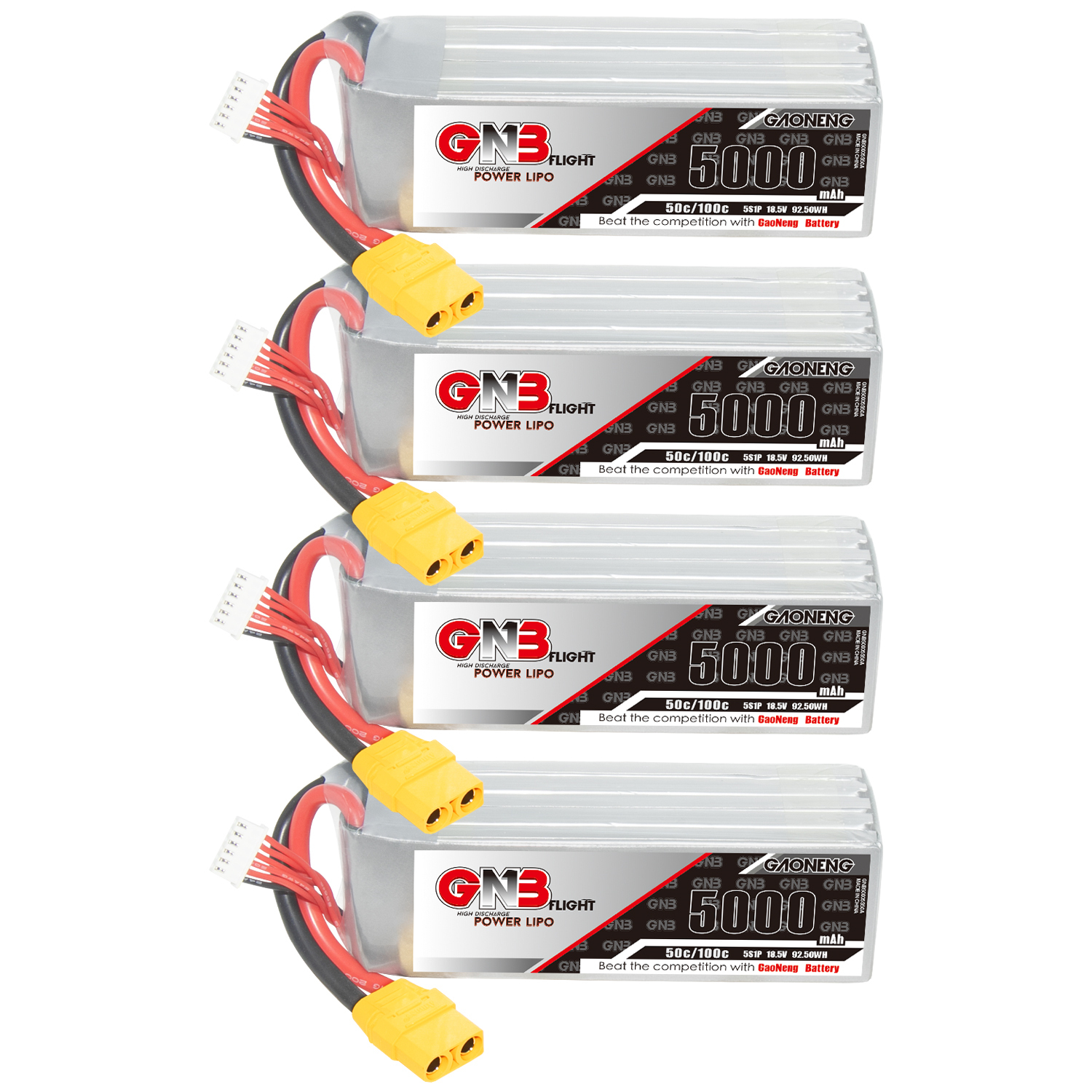 GAONENG GNB 5S 18.5V 5000mAh 50C LiPo Battery XT90