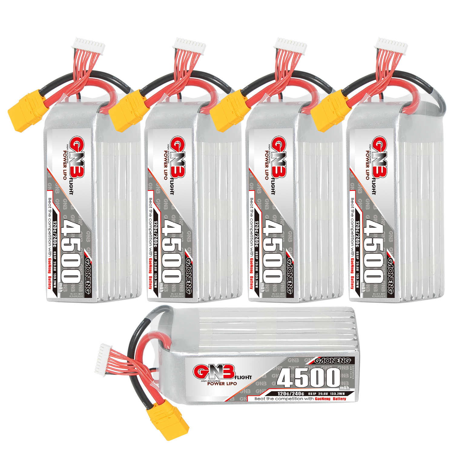 GAONENG GNB 8S 29.6V 4500mAh 120C LiPo Battery XT90
