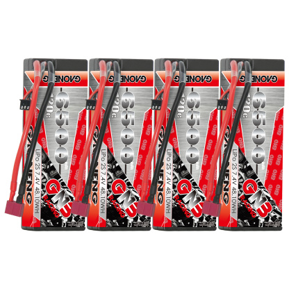 GAONENG GNB 2S 7.4V 6500mAh 120C Cabled Hard Case LiPo Battery T-PLUG