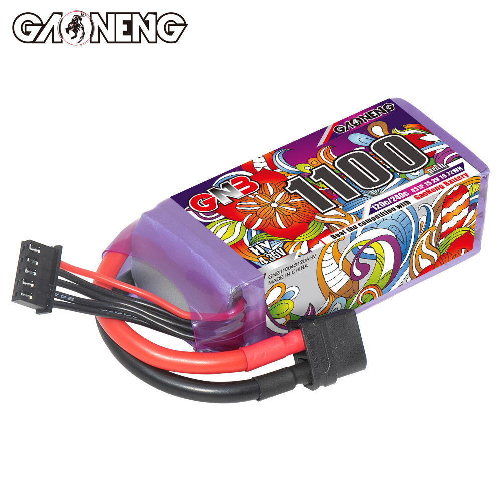 GAONENG GNB LiHV 4S 15.2V 1100mAh 120C XT60 LiPo Battery
