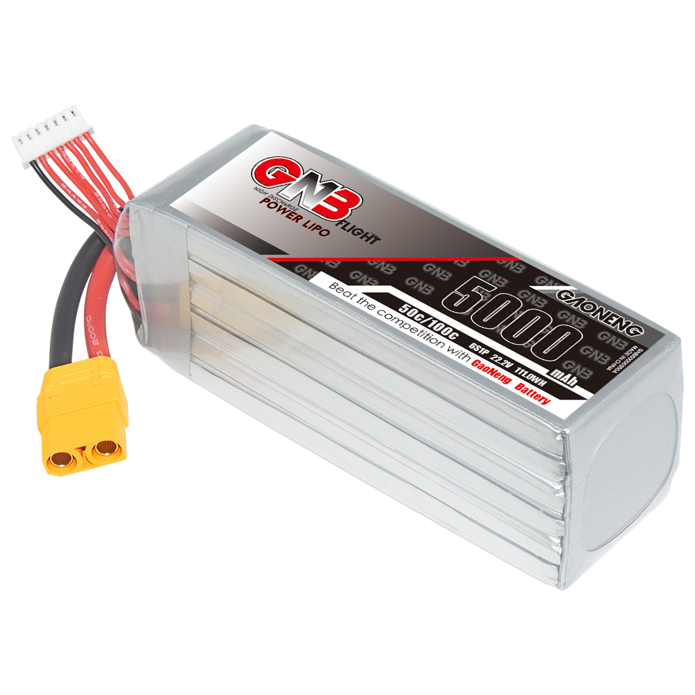 GAONENG GNB 6S 22.2V 5000mAh 50C LiPo Battery XT90