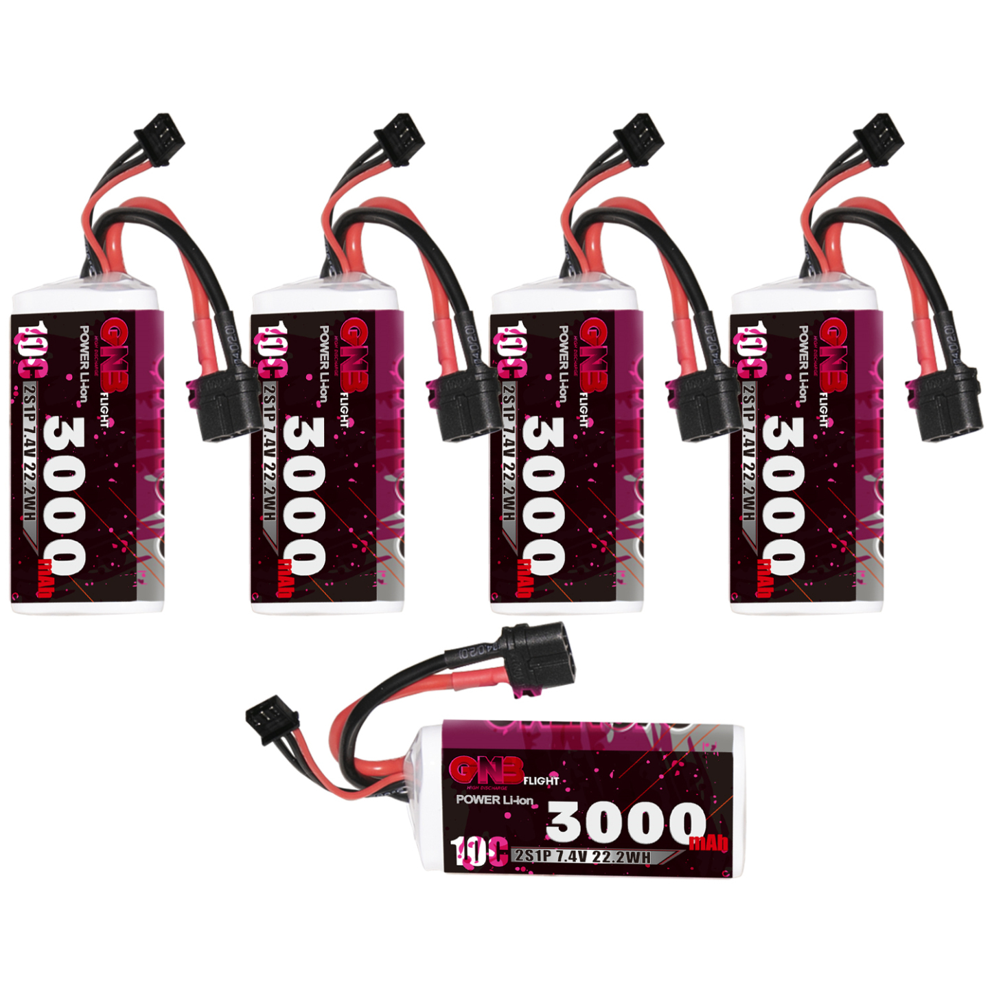 GAONENG GNB 2S 7.4V 3000mAh 10C XT60 Li-ion Battery made with Sony 18650 VTC6