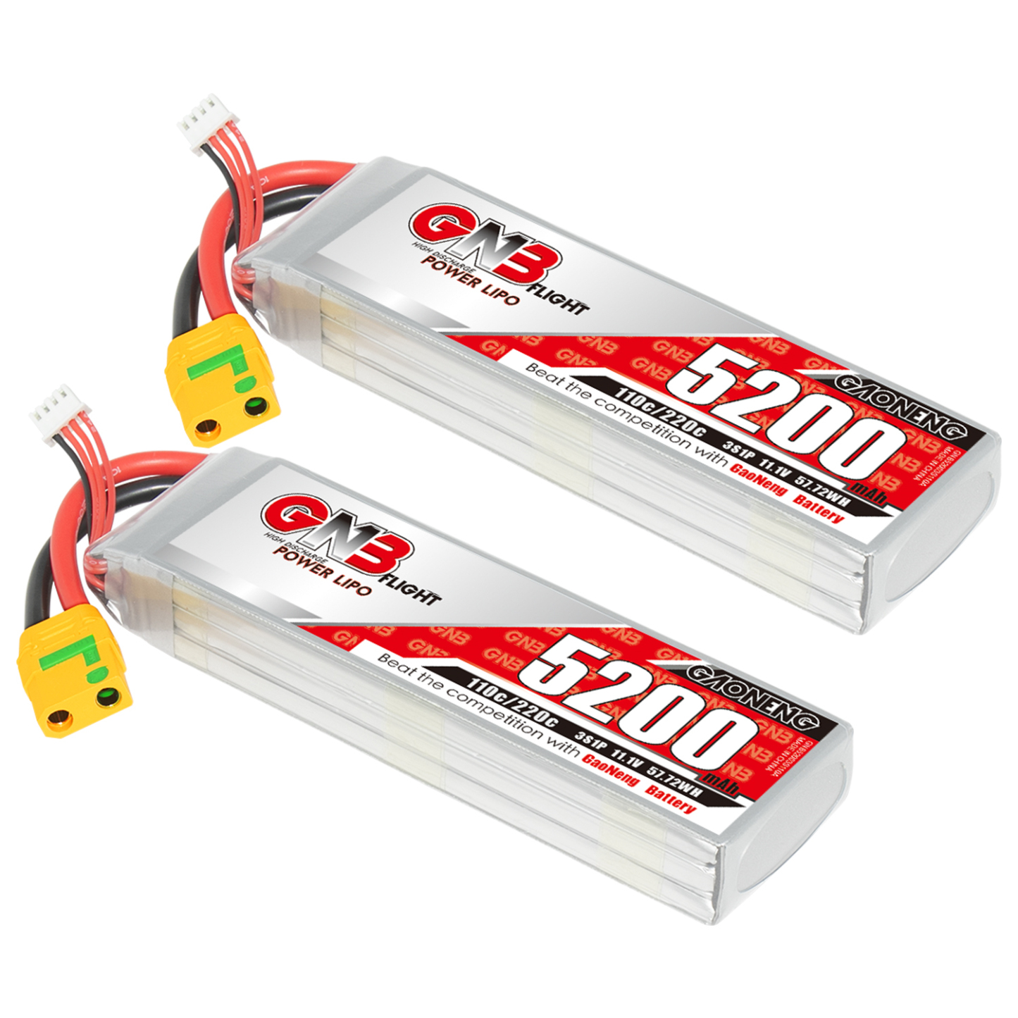 GAONENG GNB 3S 11.1V 5200mAh 110C LiPo Battery XT90 Anti Spark