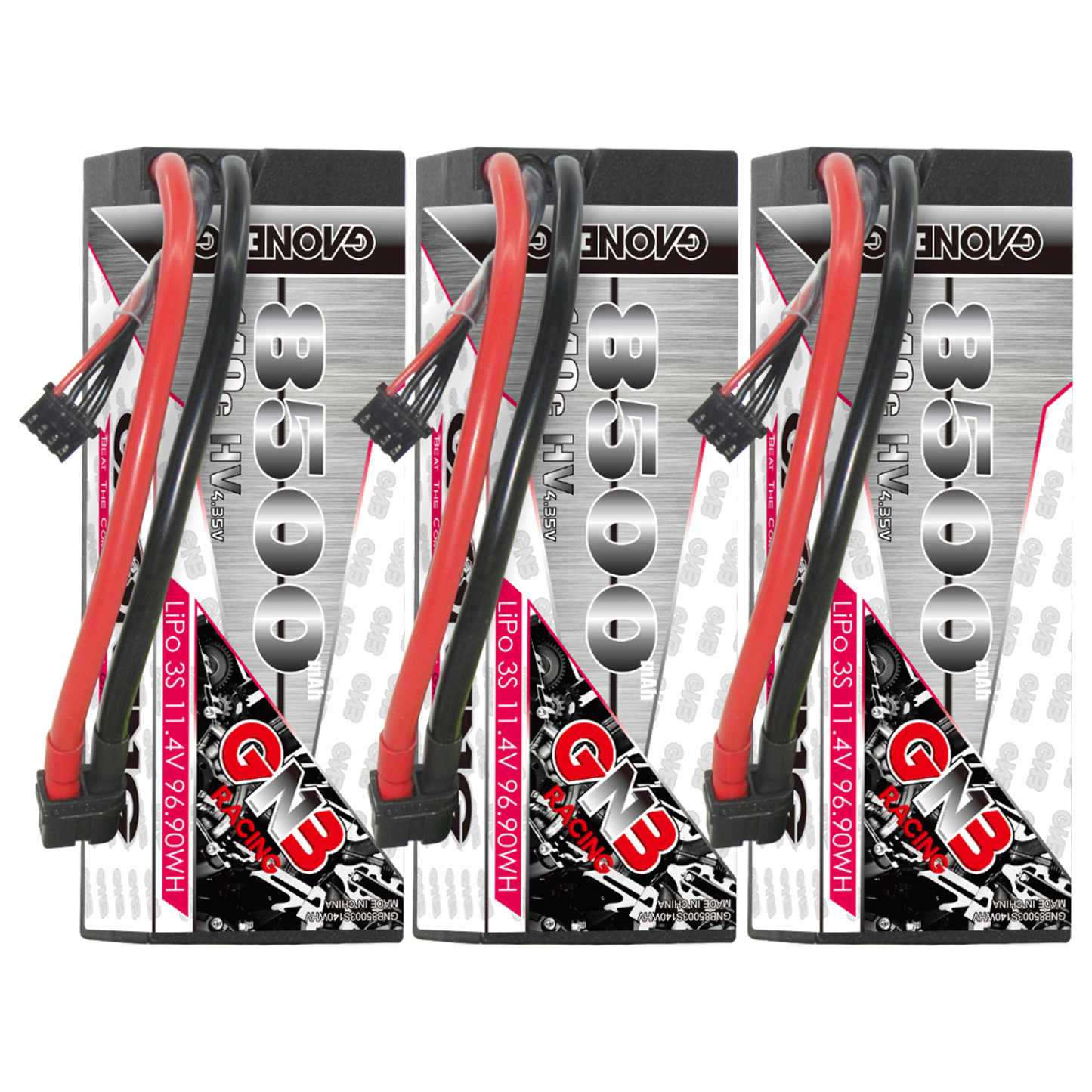 GAONENG GNB LiHV 3S 11.4V 8500mAh 140C Cabled Hard Case LiPo Battery XT60