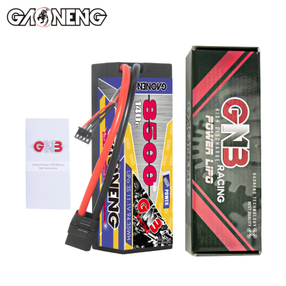 1PC - GAONENG GNB 3S 11.1V 8500mAh 140C Cabled Hard Case LiPo Battery XT90
