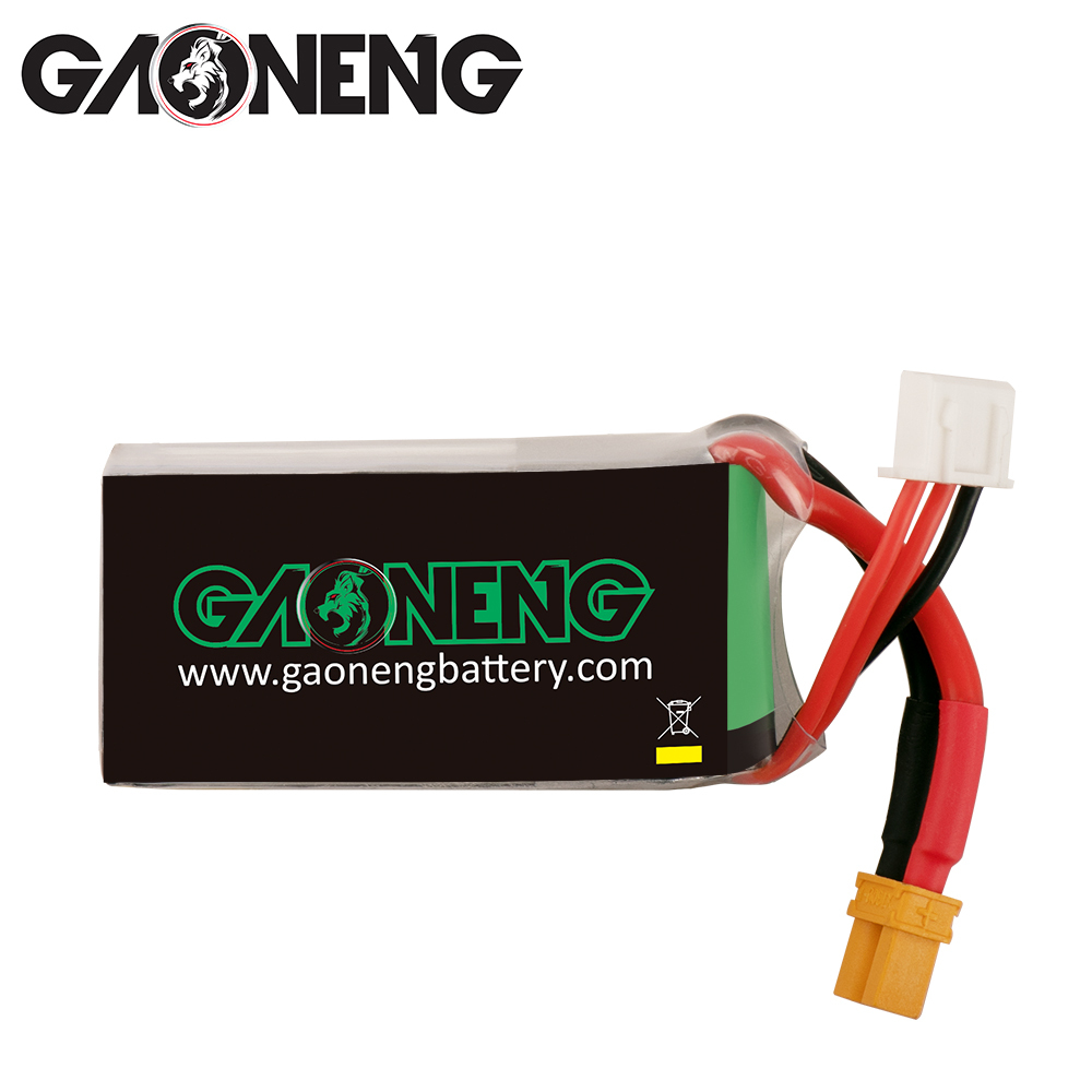 4PCS - GAONENG GNB 2S 7.4V 650mAh 70C XT30 LiPo Battery