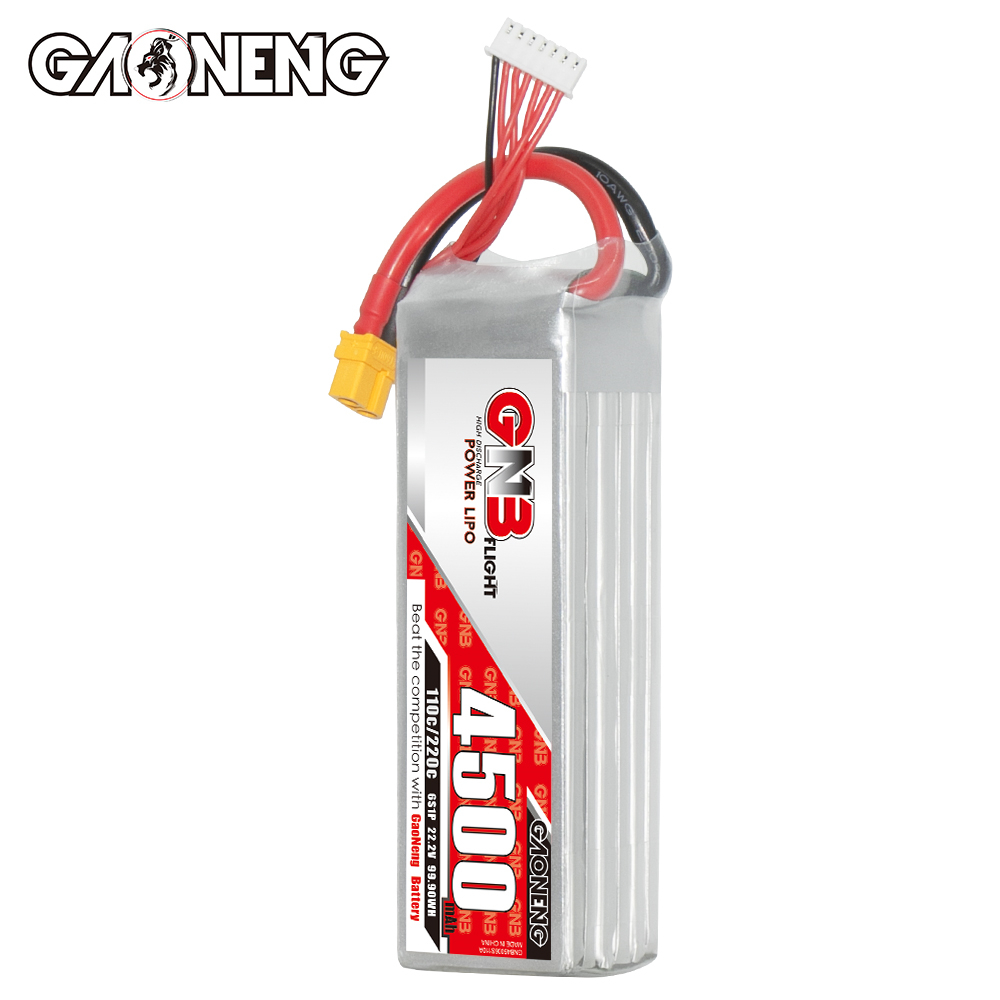 GAONENG GNB 6S 22.2V 4500mAh 110C LiPo Battery XT60
