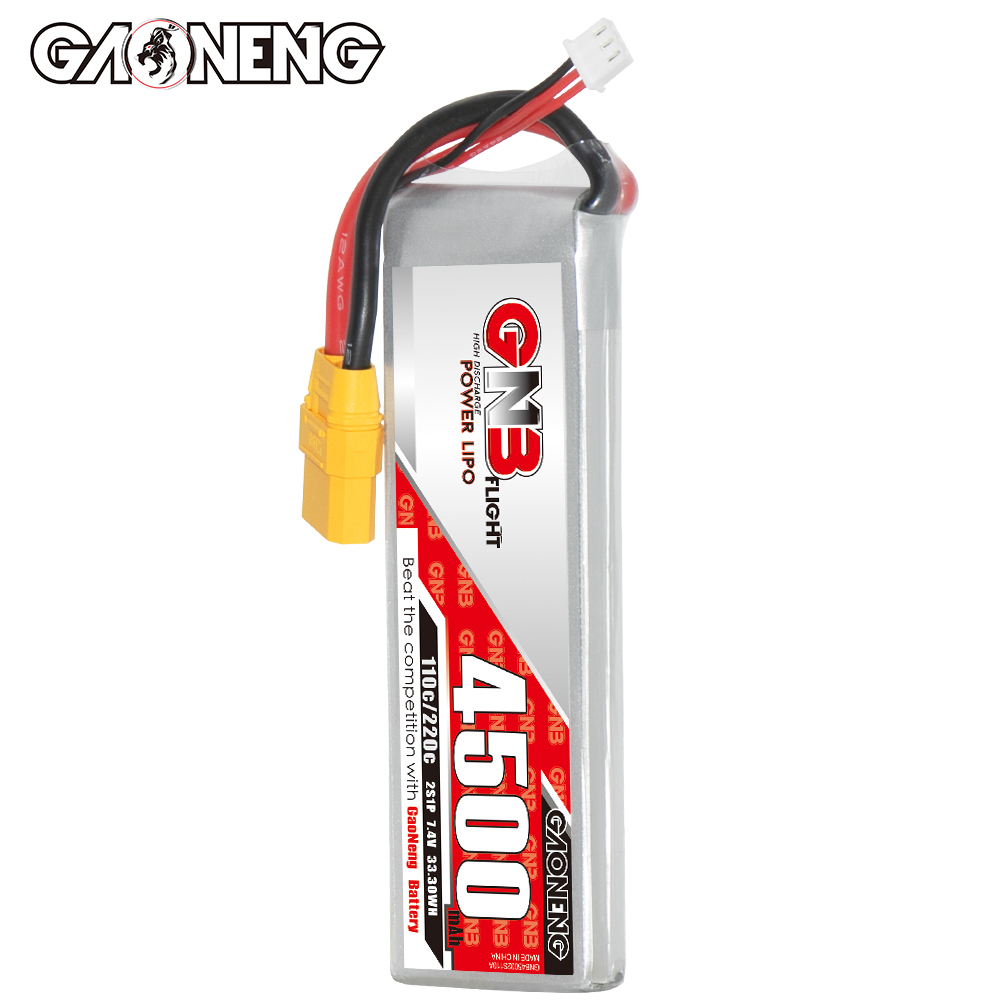 GAONENG GNB 2S 7.4V 4500mAh 110C LiPo Battery XT90